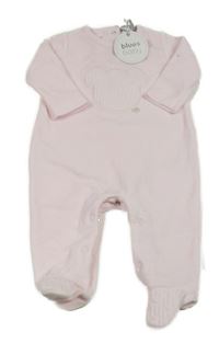 Nové - Světlerůžový sametový overal s medvědem 