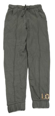 Šedé tepláky s nápisem George