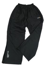 Černé šusťákové funkční kalhoty s logem Regatta
