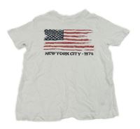 Bílé tričko s vlajkou Terranova 