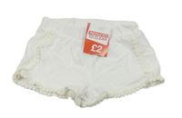 Nové - Bílé lehké kraťasy Jeff&co