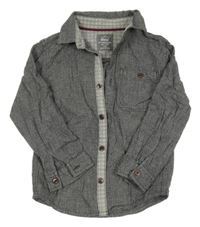 Šedá melírovaná košile Rebel