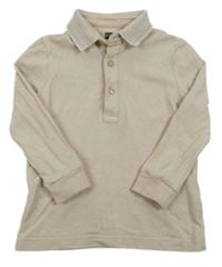 Béžové polo triko F&F