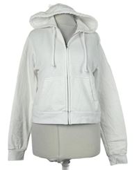 Dámská bílá crop mikina s kapucí H&M