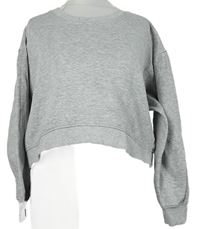 Dámská šedá crop mikina Zara 