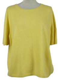 Dámské žluté pletené tričko Classic