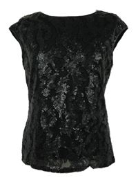 Dámská černá flitrová halenka M&S