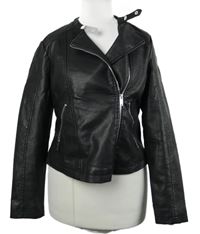 Dámský černý koženkový crop křivák New Look 