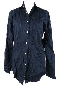 Pánská tmavomodrá puntíkovaná košile zn T.M.Lewin vel. 15,5