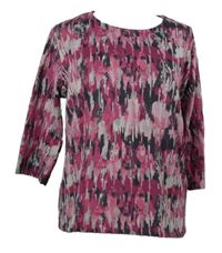 Dámský růžovo-šedý vzorovaný lehký svetr Honor Millburn 