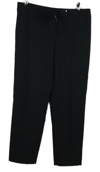 Dámské černé společenské kotníkové kalhoty George 