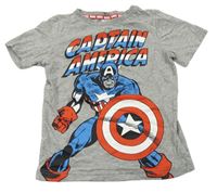 Šedé tričko s Captain America TU