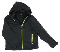 Antracitová softshellová bunda s kapucí Crane