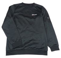 Černá thermo mikina s logem Berghaus