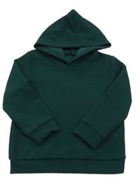 Tmavozelená mikina s kapucí Shein