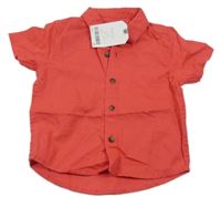 Nové - Červená lněná košile Next