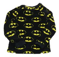 Černá chlupatá mikina s Batmanem George