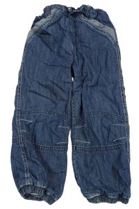 Tmavomodré podšité cuff rifle 