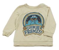 Béžová mikina s Elmo 