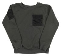 Šedá mikina s kapsou Y.F.K.