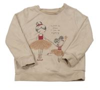 Růžová mikina s baletkami George