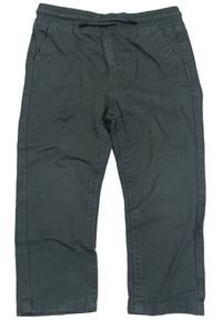 Tmavošedé plátěné kalhoty Denim Co.