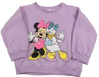 Lila mikina s Minnie a Daisy Disney 