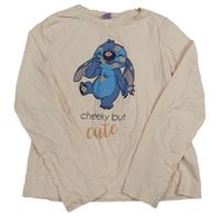 Světlerůžové pyžamové triko se Stitchem Disney
