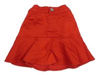 Červená plátěná sukně LC WaIKIKI