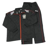 Nové - 2set - Černá šusťáková sportovní souprava TSP