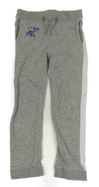 Šedé tepláky s bagrem a pruhem S. Oliver