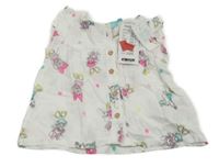 Nové - Bílá šatová tunika s Minnie Disney