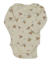 Smetanové body s kytičkami H&M