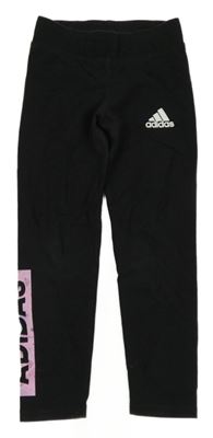 Černé legíny s logem Adidas