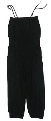 Černý kalhotový letní overal H&M