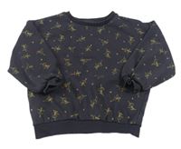 Tmavošedá oversize mikina s baletkami F&F