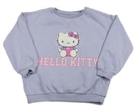 Levandulová oversize mikina s Kitty Sanrio