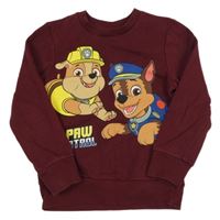 Vínová mikina s Paw Patrol zn. C&A