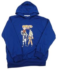 Tmavomodrá mikina Naruto s kapucí