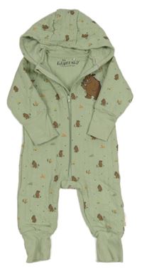 Světlezelená tepláková podšitá kombinéza s Gruffalem Tu
