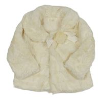 Smetanová kožešinová podšitá bunda Dadali