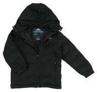 Černá funkční šusťáková zimní bunda s odepínací kapucí Trespass