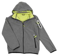 Šedá softshellová bunda s odepínací kapucí Y.F.K.