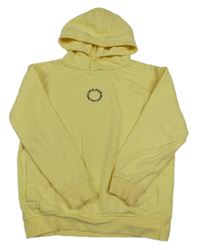 Žlutá mikina s nápisem a kapucí George