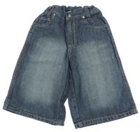 Tmavomodré riflové kraťasy 