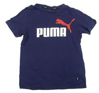 Tmavomodré tričko s logem PUMA