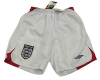 Bílo-červené funkční fotbalové kraťasy England UMBRO