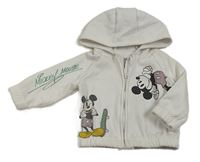 Bílá propínací mikina s Mickey a kapucí PRIMARK