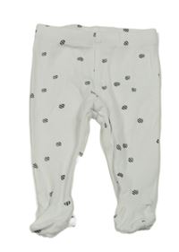 Bílo-černé vzorované polodupky H&M