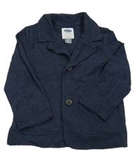 Tmavomodré melírované teplákové sako OLD NAVY